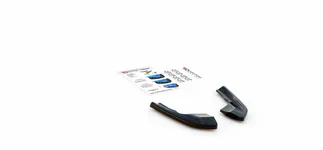 Maxton Design Rear Side Splitters For VW MK8 Golf R - Carbon Look (V1)